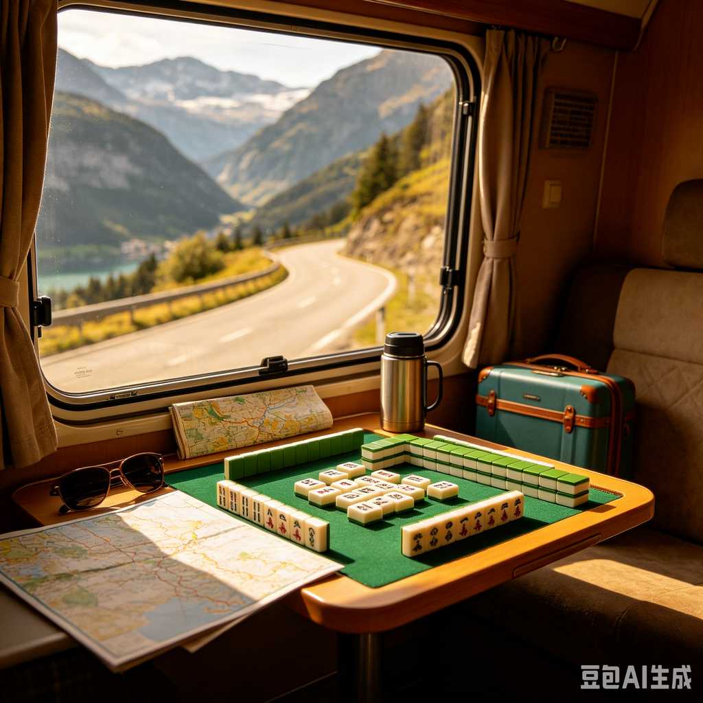 small portable mahjong set